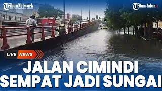 BANJIR di Cimahi: Jalan Cimindi Sempat Berubah Jadi Sungai, Kendaraan Terjebak di Tengah Arus Deras