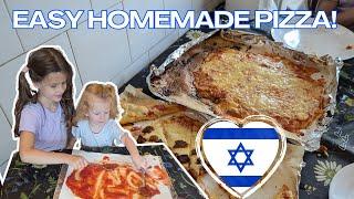 An Afternoon in Our Israeli Orthodox Jewish Family & Easy Homemade Pizza!