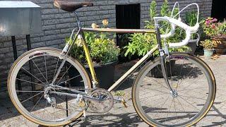 Vintage bike, the yello Colnago Master 1986 and Campagnolo C Record