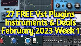 27 Best New FREE VST Plugins, Vst Instruments, Sample Packs & Plugin Deals - FEBRUARY 2023 Week 1