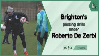 Brighton Passing Drills under Roberto De Zerbi