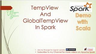 Apache Spark Temp View and Global Temp View | With Demo | Beginner's Guide | LearntoSpark