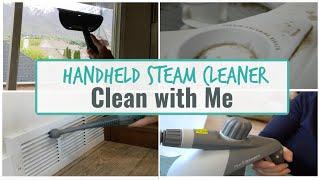 CLEAN WITH ME | HANDHELD STEAM CLEANER | SEE IT IN ACTION!