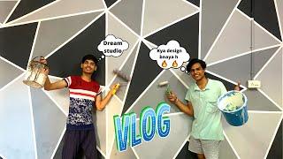 Painting wall of our studio - Cool Engineers - Vlogs