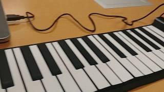 Roll-Up Flexible MIDI USB Piano Review with FL Studio (Fruity Loops 12 + Abelton)