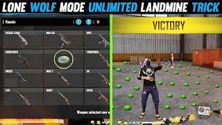 LONE WOLF MODE LANDMINES ENTER TRICK AND TIPS || FREE FIRE NEW TRICKS 2022