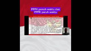 PPPK penuh waktu dan PPPK paruh waktu.#beritaterkini .#infopppkguru