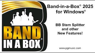 Band-in-a-Box® 2025 for Windows® - The BB Stem Splitter