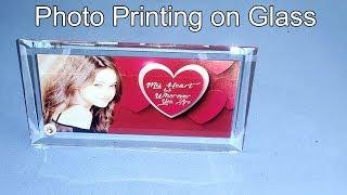 How to transfer photo on glass |  Print photo on glass instantly at home