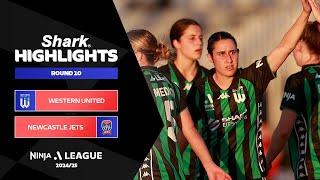 Western United v Newcastle Jets - Shark Highlights | Ninja A-League 2024-25 | Round 10