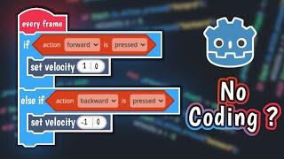 Making A Game Without Coding In Godot ( Block Code )