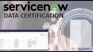 ServiceNow Data Certification