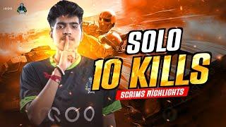 SOLO 10 FINISHES IN SCRIMS || iQOOSouLNinja || 