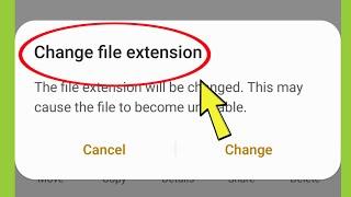 Fix Change file extension The file extension will be changed. This maycause the file Problem Solved