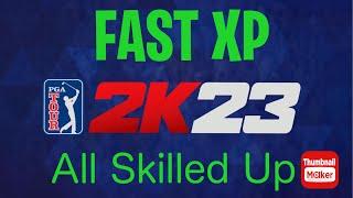 PGA TOUR 2K23 All Skilled Up(FAST METHOD TO RANK UP)