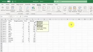 Excel Notes #6 How to Show/Hide Notes