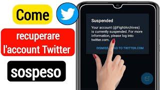 Come recuperare l'account Twitter sospeso 2022 | Come annullare la sospensione dell'account Twitter