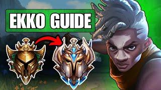 Wild Rift Ekko Guide Mid & Jungle - Beginner to Pro - Build, Combos, Pro Tips