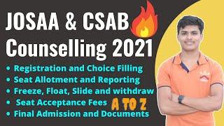 JOSAA Counselling Procedure 2021 || JOSAA Counselling 2021 || JEE Mains 2021 || Reupload