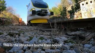 How to record sound of the  train with contact microphones - part 1