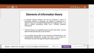 Machine Learning Unit-1_6- Elements of information theory