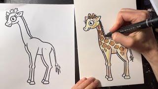 Art With Kendra: How to draw a giraffe