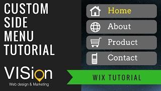 How to create amazing Side Menu on WIX editor using Lightbox feature