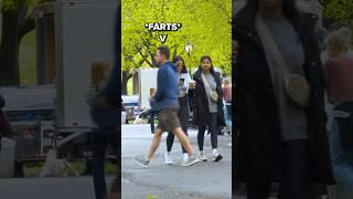 a drive-by farting with a twist  #shorts #funny #fartprank