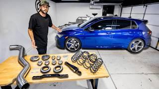 MK8 Golf R Gets Lower & Louder! Springs, Exhaust, Dogbone Mount & More