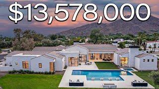 Touring a $13,578,000 MODERN MANSION In Paradise Valley Arizona