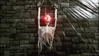 Tekky Toys 2020 Halloween Animated Hanging Skeleton Greeter Demo
