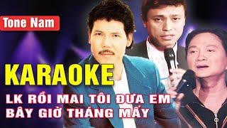 Rồi Mai Tôi Đưa Em, Bây Giờ Tháng Mấy Karaoke Tone Nam | Vũ Khanh, Tuấn Ngọc | Asia Karaoke