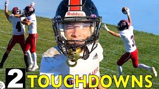 HE SCORED 2 TOUCHDOWNS at FOOTBALL GAME! 