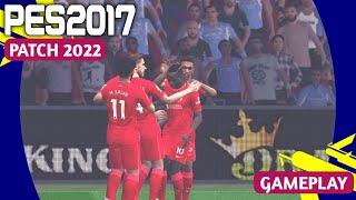PES 2017 PATCH 2022 FULL HD GAMEPLAY | LIVERPOOL VS MANCHESTER CITY | PES 2017 PATCH 2022