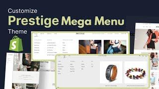 How to Create Shopify Prestige Theme Mega Menu - Shopify Prestige Theme #shopify #shopifydropship