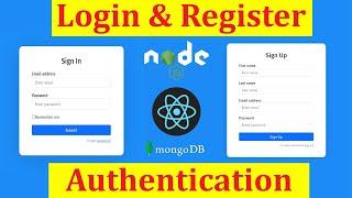 #3 Login and Registration Authentication in React using Node JS and Mongo DB-1 | Learn MERN Stack