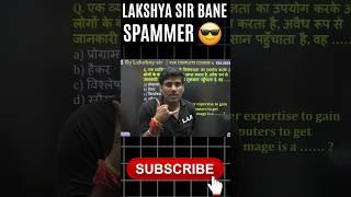 LAKSHYA SIR BANE SPAMMER #rojgarlab #spamcall #shorts #lakshysir #uplab