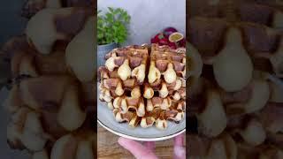 Belgian Waffles with Chocolate and Fresh Fruit (Crispy & Fluffy)