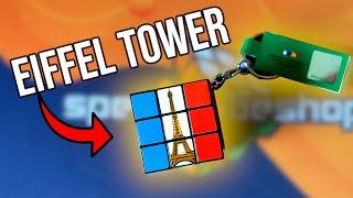 Rubik’s Eiffel Tower Keychain Cube!