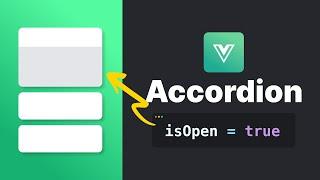 Como criar um componente de Accordion no Vue js 3