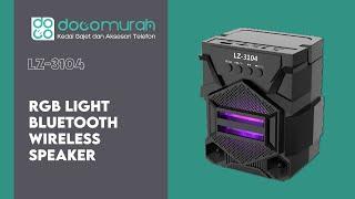 Doco Murah-LZ3104 RGB Light Bluetooth Wireless Speaker