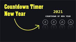 New Year Countdown Clock using Html CSS & vanilla Javascript | World JS