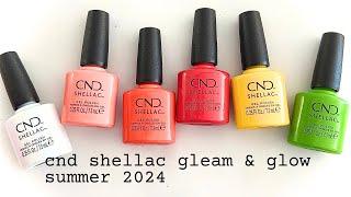 Pro Nail Tech swatches the new CND Shellac Summer 2024 collection