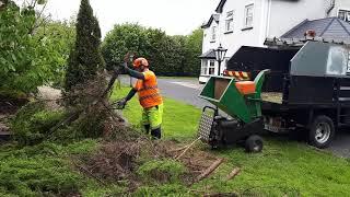 TFG Tree Service. small wood chipper