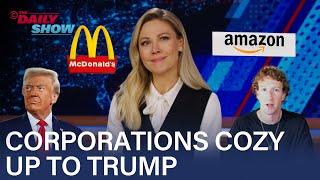 Meta, McDonald’s, and Amazon Cozy Up To Trump, Dropping Fact-Checkers & DEI | The Daily Show