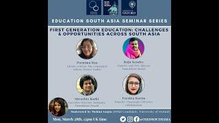 Edu South Asia Seminar 5 - First Generation Education