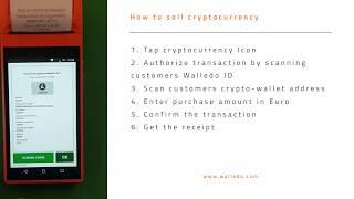 How to sell Crypto via Walledo POS. Authorization by Walledo ID