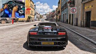 Lamborghini Gallardo Spyder Performante - Forza Horizon 5 | Thrustmaster TMX Gameplay