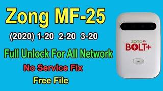 ZONG MF25 2020 1-20 2-20 AND 3-20 FULL UNLOCK AND REPAIR