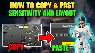 How To Copy Paste Layout Controls And Sensitivity Code In Bgmi | All Code Copy Paste Tutorial